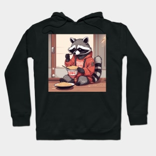 Raccon Eating Instant Ramen Hoodie